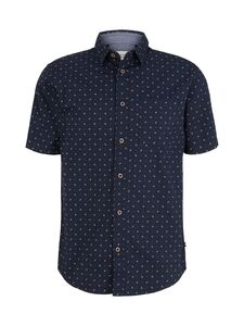 Herren Kurzarm Hemd Blickdicht Sommer Print Design Shirt Oberteil aus  Baumwolle TOM TAILOR | Hemden direkt bestellen