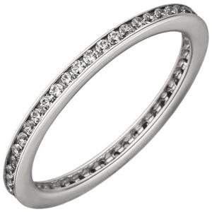 bestellen schmal Sterling direkt Ring 925 Silber Größe | Ringe Damen Zirkonia mit 56