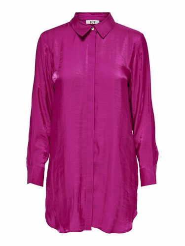 JDY Damen Oversized Satin Hemd Bluse Glänzendes Business Oberteil Langes  Tunika Basic JDYPARIS | Oberteile & Shirts direkt bestellen