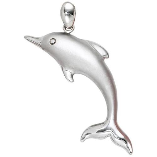 Anhänger Delfin 925 Sterling Silber rhodiniert teilmattiert | Anhänger -  Medaillons direkt bestellen