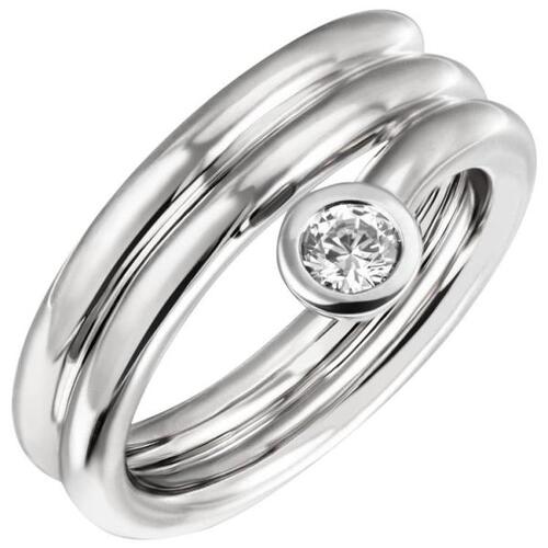Damen Ring aus 925 Sterling Silber 1 Zirkonia 11,4 mm breit | Ringe direkt  bestellen